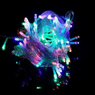 Imagem de Cordão Pisca 100 Lâmpadas LED Colorido 8 Funções 220v De 9M