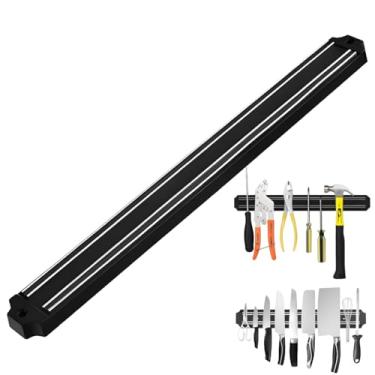 Imagem de Barra Magnética para Facas e Utensílios Suporte de 50 cm para Parede Ideal para Organizar Facas Ferramentas e Acessórios Metálicos