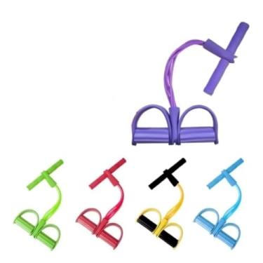 Imagem de Elástico Treino Extensor Exercícios Academia Em Casa. (AZUL)