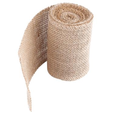 Imagem de Generic Tecido de Juta Hessiano, Rolo de Serapilheira de 3 Tipos, Faixa de Serapilheira, Fita de, Rolo de Natural para Enfeites, Decoração de Festa, Decoração de Casamento para (Largura 10cm,