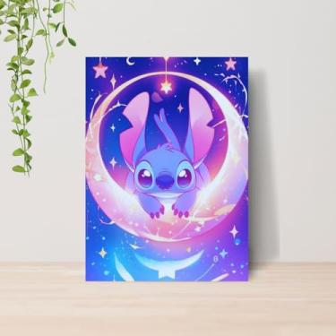 Imagem de Genérico, Quadro Lilo e Stitch Infantil A4 | Placa MDF 01