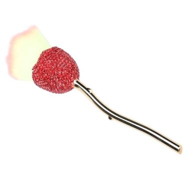 Imagem de Yinhing Pincel de Maquiagem de Flores Com Design de Vermelho Brilhante para Fácil Agarramento Ferramenta de Limpeza de Unhas Ideal para Aplicação e Acabamento Sem Esforço