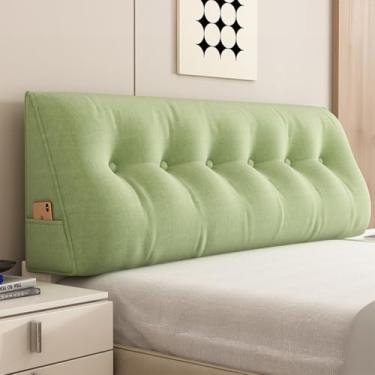Imagem de CYTJHMD Travesseiro de cunha de cabeceira triangular para descanso de cama, descanso de cama, descanso de leitura, apoio para o corpo, suporte de posicionamento, travesseiro longo para presentes de