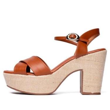 Imagem de Sandalia Bebece Tiras Cruzadas Plataforma Texturizada-Feminino