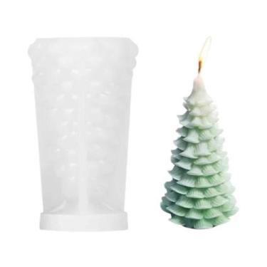 Imagem de Molde De Silicone Para Castiçal De Árvore De Natal DIY Artesanato De O
