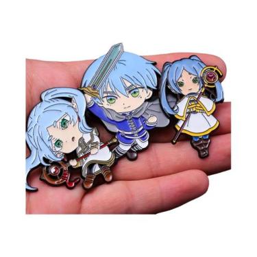 Imagem de Broche Chibi Anime Frieren, Joia De Personagem Fofo, Decoração Para Ro