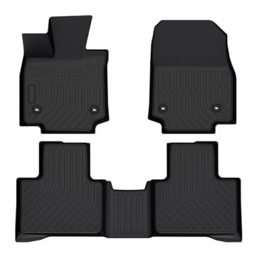 Imagem de Priprilod Conjunto de forro de carga de 3 peças de tapetes TPE, compatível com Lexus RX350 RX450h RX500h 2023 2024 2025, conjunto completo de acessórios para interiores de carro