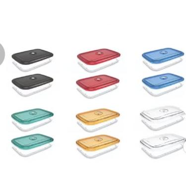 Imagem de Pote Hermético Com Tampa a Vácuo 1000 ml Helsim, Verde