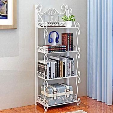 Imagem de Prateleira De Banheiro De Ferro Forjado Prateleira De Banheiro De Chão Para Pia De Cozinha Prateleira De Armazenamento Prateleira De Acabamento,Branco,Constructive23