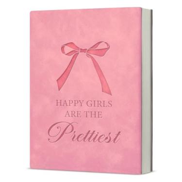 Imagem de Diário de laço rosa coquete presentes inspiradores para mulheres, caderno feminino mais bonito, caderno de diário rosa estético rosa