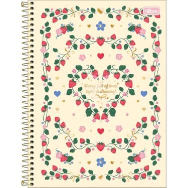 Imagem de Caderno Honey Be Berry! Morangos Universitário Espiral TILIBRA - 10M 160 Folhas (Berry Full of Love)