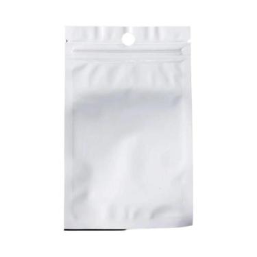 Imagem de Sacos De Plástico Brancos Autoadesivos Para Joias, Ziplock Para Armaze