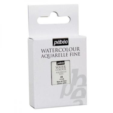 Imagem de Tinta Aquarela Pébéo em Pastilha 28 Branco - Pebeo