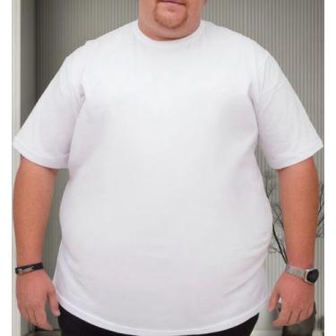 Imagem de Camiseta Masculina Básicas G1 G2 G3 G4 Ao G5 - Lishoope, Branco, G4
