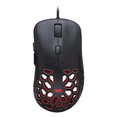Imagem de Mouse Gamer AOC GM510, RGB, 16000 DPI, 6 Botões, Preto - GM510B/FG-Unissex