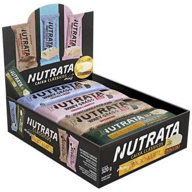 Imagem de Barra Proteica Caixa Mista 8 Unidades de 40g Nutrata-Unissex