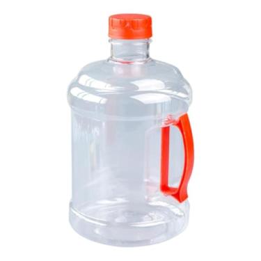 Imagem de KiBcsLic Garrafa de água reutilizável, cantil, 3L, PET com tampa, balde de água multifuncional para cerimônias, churrascos em casa, caminhadas e esportes, Vermelho