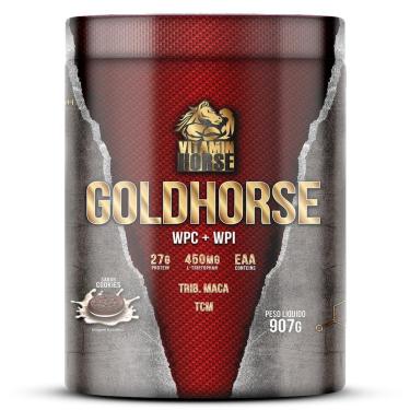Imagem de VITAMIN HORSE WHEY PROTEIN NEW GOLDHORSE WPC + WPI COOKIES 907g-Unissex