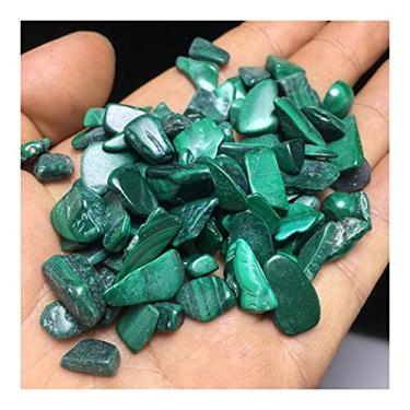 Imagem de Pedra de aquário de pedra de cristal de minério de arenito de malaquita natural, decoração de pedra de jardim (tamanho: 200g)