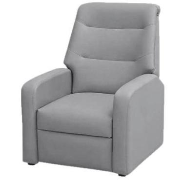 Imagem de Poltrona Classic em Linho Reclinável Matrix Cor Linho Cinza, Linho Cin