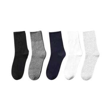 Imagem de Meias De Algodão De Boca Larga Para Diabéticos E Varizes, Confortáveis