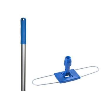 Imagem de Conjunto Haste Metálica 60cm com Cabo de 140cm Azul Kunber