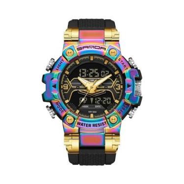 Imagem de Relógio Masculino Militar De Luxo SANDA 3186 Com Display Digital E Ana