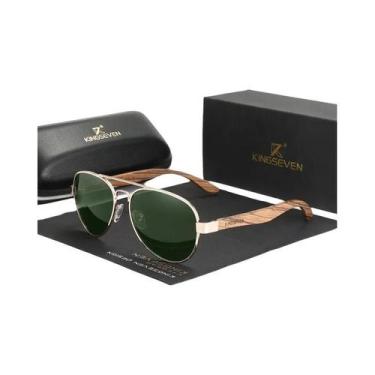 Imagem de Óculos De Sol Polarizados Masculinos De Madeira Com Proteção UV400 Fei