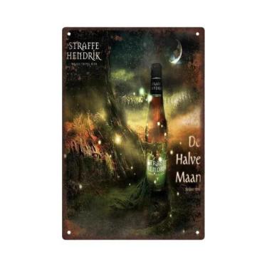 Imagem de Placa De Metal Vintage Retro Malibu Para Cerveja, Uísque E Vinho, Deco