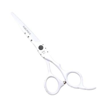 Imagem de Tesoura Profissional De Cabeleireiro Vermelha 5.5" E 6" Para Desbaste 