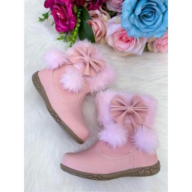 Imagem de Bota Coturno Flor Di Mila Zoe Rosa Bebê - Conforto e Estilo - FlorDiMi