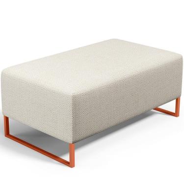 Imagem de Puff Decorativo Cléo 90Cm W01 Linho Champagne