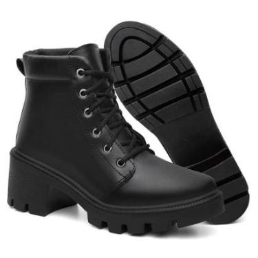 Imagem de Bota Coturno Tratorado Feminino Ultra Conforto da Moda-Feminino