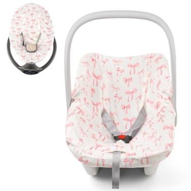 Imagem de DAYEEBALL Forro de assento de carro infantil, forro de capa de assento de bebê para proteção de assento de carro, forro de capa de assento de carro de inverno para bebês meninos e meninas, tecido