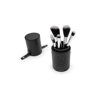 Imagem de Kit de Pinceis Basico Preto e Prata Único / Preto