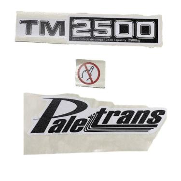 Imagem de Kit de Adesivos da Paleteira Paletrans TM 2500 - Mercado Pallet