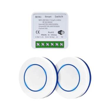 Imagem de Interruptor Inteligente WiFi Tuya 16A Com Controle Remoto Sem Fio E Co