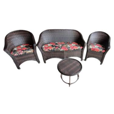 Imagem de Jogo Sofá Poltronas De Varanda Área Externa Fibra Sintética
