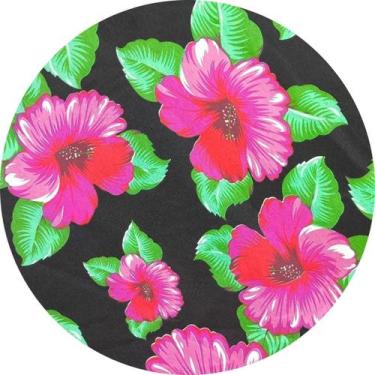 Imagem de Tecido Chitão Poliéster 1,00 x 1,40 Metros cor:Preto-02 - Tecidos SG, 