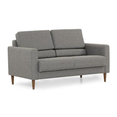 Imagem de Sofá de Linho 2 Lugares Herval Spirit, Desmontável em Linho Grafite, 1