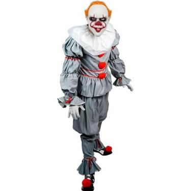 Imagem de Fantasia Halloween Palhaço It a Coisa de Pennywise Cosplay de Luxo + M