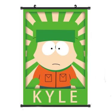 Imagem de Pintura de parede em tela South Park Kyle Broflovski Anime - Yiweisai