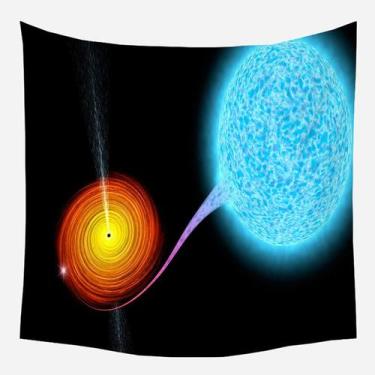 Imagem de Tapeçaria de parede Space Nebula Microfabric 150x150cm - yiweisai