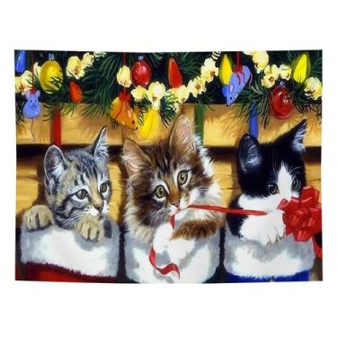 Imagem de Tapeçaria, pintura estética de parede para gatos de estimação, 150x130