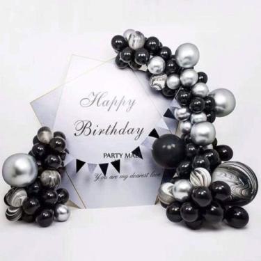 Imagem de Kit Balloon Arch: balões de confete de látex para festas, 103 unidades