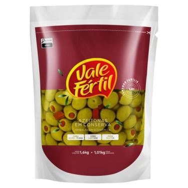 Imagem de Azeitona Verde Recheada 1 kg - Vale Fértil