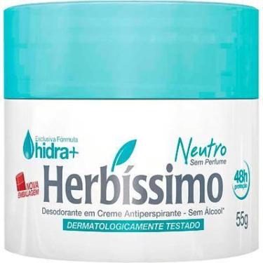 Imagem de Desodorante Creme Herbissimo Neutro Sem Perfume 55G