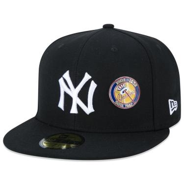 Imagem de BONÉ 59FIFTY MLB NEW YORK YANKEES CORE FITTED ABA RETA ABA RETA FITTED PRETO NEW ERA FECHADO-Masculino