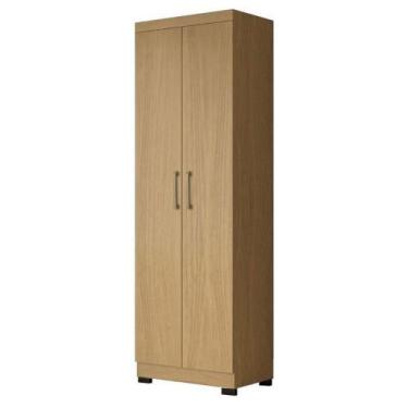 Imagem de Armário Multiuso 2 Portas 2000191 Atacama Com Pés Preto - Aramóveis - 