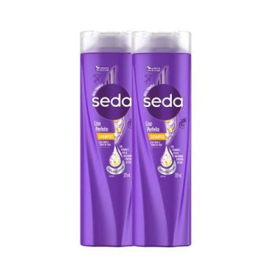 Imagem de Kit 2 Shampoos Seda Cocriações Liso Perfeito 325ml